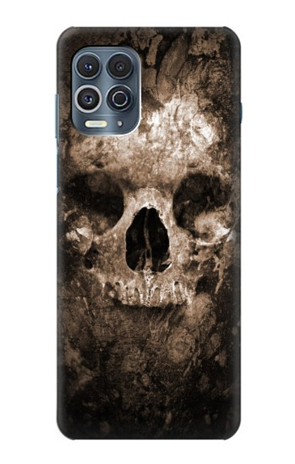 W0552 Skull Hard Case and Leather Flip Case For Motorola Edge S