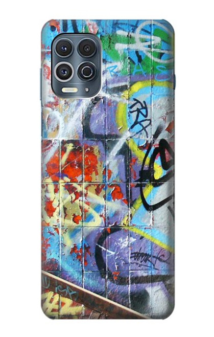 W0588 Wall Graffiti Hard Case and Leather Flip Case For Motorola Edge S