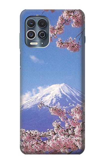 W1060 Mount Fuji Sakura Cherry Blossom Hard Case and Leather Flip Case For Motorola Edge S