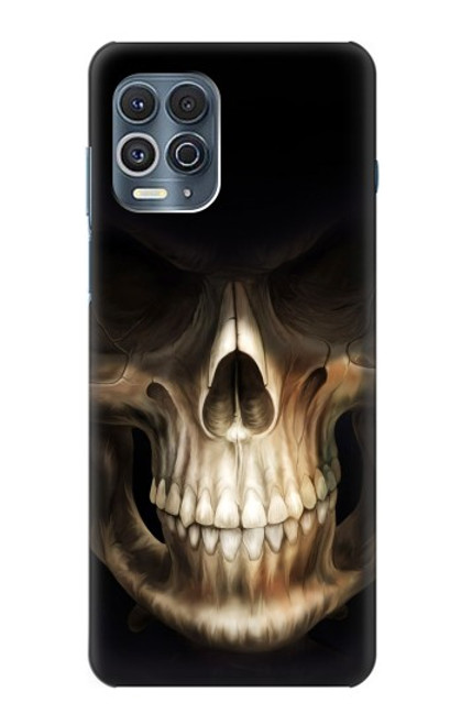 W1107 Skull Face Grim Reaper Hard Case and Leather Flip Case For Motorola Edge S