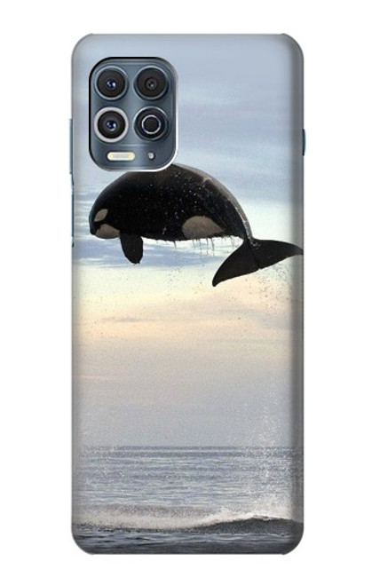 W1349 Killer whale Orca Hard Case and Leather Flip Case For Motorola Edge S