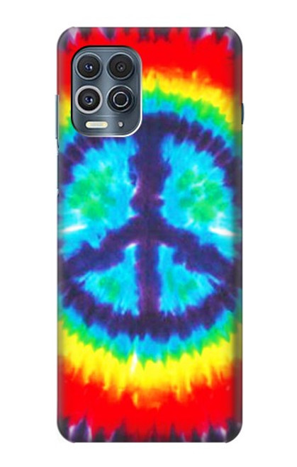 W1870 Tie Dye Peace Hard Case and Leather Flip Case For Motorola Edge S