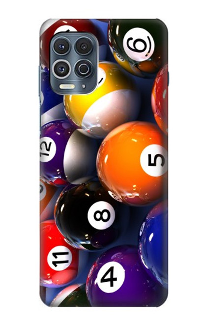 W2238 Billiard Pool Ball Hard Case and Leather Flip Case For Motorola Edge S