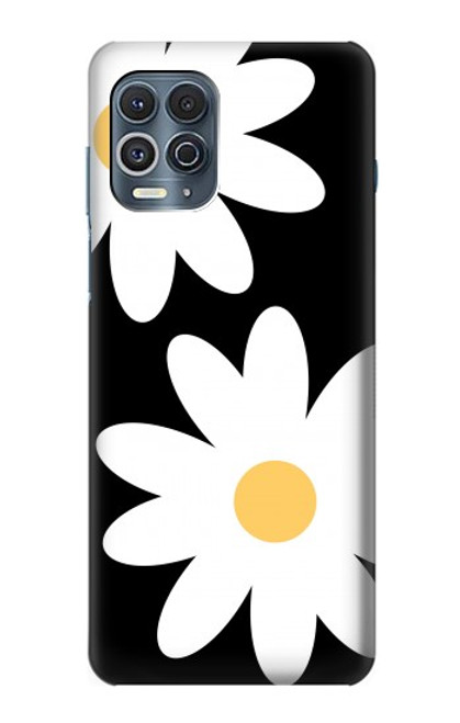 W2315 Daisy White Flowers Hard Case and Leather Flip Case For Motorola Edge S