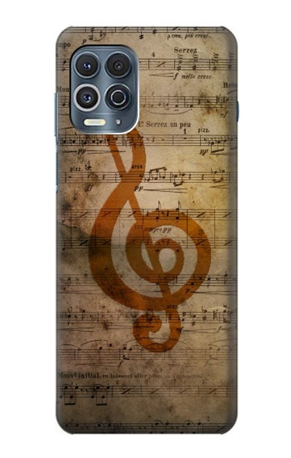 W2368 Sheet Music Notes Hard Case and Leather Flip Case For Motorola Edge S