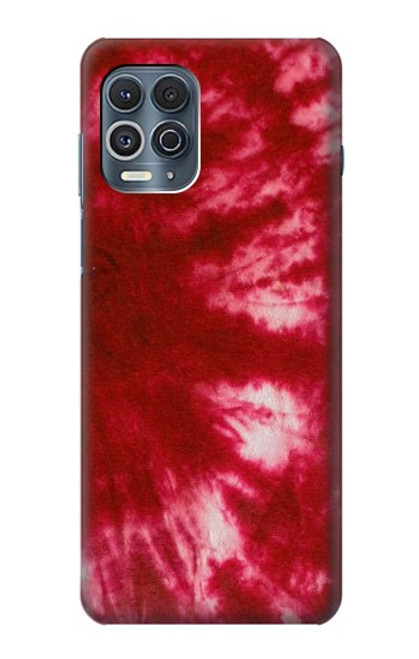 W2480 Tie Dye Red Hard Case and Leather Flip Case For Motorola Edge S