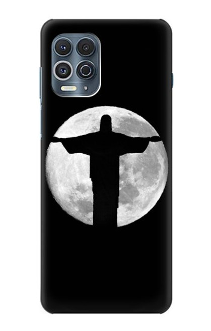 W2511 Jesus Statue Christ Rio de Janeiro Hard Case and Leather Flip Case For Motorola Edge S