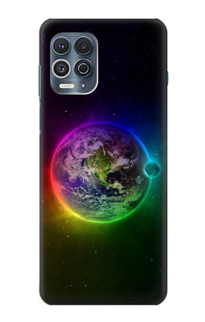 W2570 Colorful Planet Hard Case and Leather Flip Case For Motorola Edge S