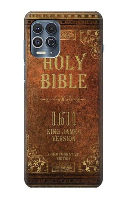 W2890 Holy Bible 1611 King James Version Hard Case and Leather Flip Case For Motorola Edge S