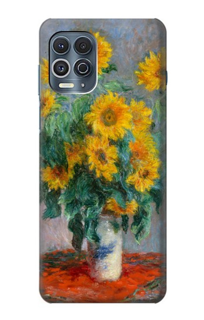 W2937 Claude Monet Bouquet of Sunflowers Hard Case and Leather Flip Case For Motorola Edge S