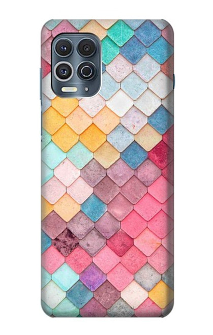 W2947 Candy Minimal Pastel Colors Hard Case and Leather Flip Case For Motorola Edge S