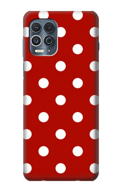 W2951 Red Polka Dots Hard Case and Leather Flip Case For Motorola Edge S