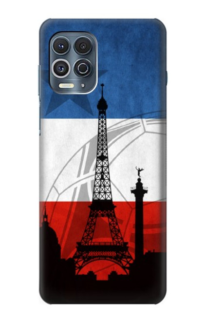 W2980 France Football Soccer Hard Case and Leather Flip Case For Motorola Edge S