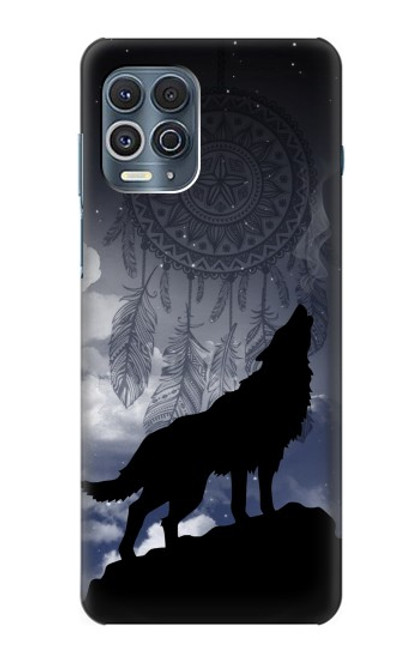 W3011 Dream Catcher Wolf Howling Hard Case and Leather Flip Case For Motorola Edge S