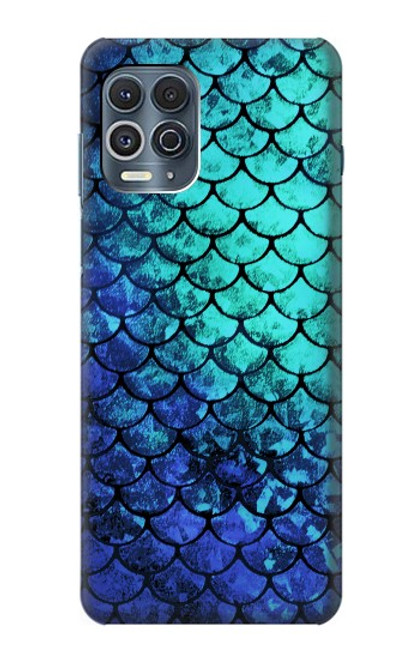 W3047 Green Mermaid Fish Scale Hard Case and Leather Flip Case For Motorola Edge S