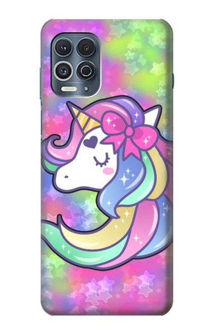 W3264 Pastel Unicorn Hard Case and Leather Flip Case For Motorola Edge S