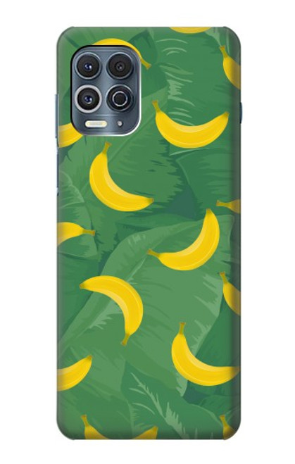 W3286 Banana Fruit Pattern Hard Case and Leather Flip Case For Motorola Edge S