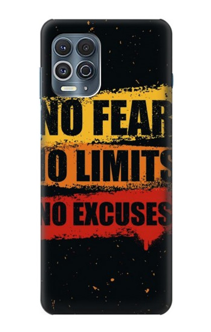 W3492 No Fear Limits Excuses Hard Case and Leather Flip Case For Motorola Edge S