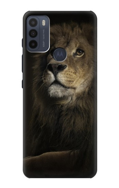 W0472 Lion Hard Case and Leather Flip Case For Motorola Moto G50