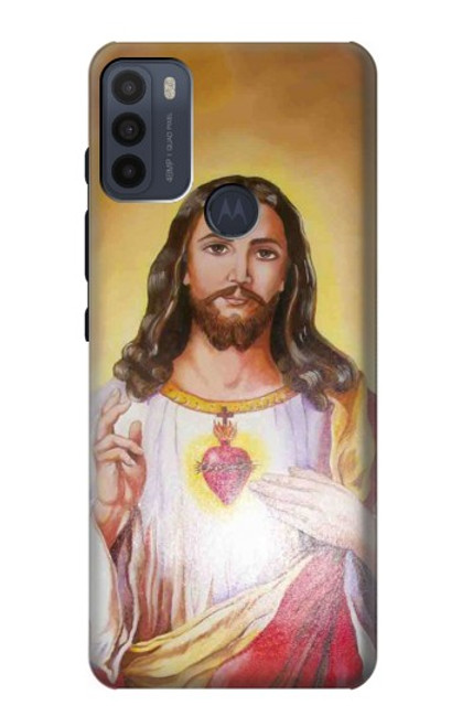 W0798 Jesus Hard Case and Leather Flip Case For Motorola Moto G50