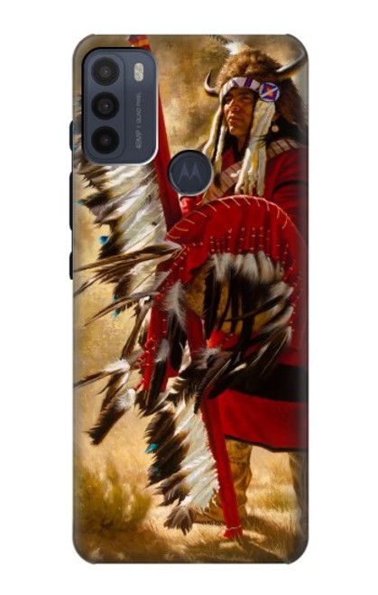 W0817 Red Indian Hard Case and Leather Flip Case For Motorola Moto G50