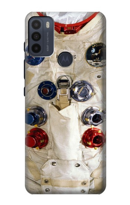 W2639 Neil Armstrong White Astronaut Space Suit Hard Case and Leather Flip Case For Motorola Moto G50