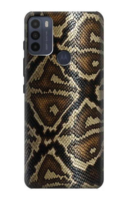 W2712 Anaconda Amazon Snake Skin Graphic Printed Hard Case and Leather Flip Case For Motorola Moto G50