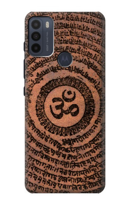 W2874 Om Symbol Tattoo Hard Case and Leather Flip Case For Motorola Moto G50