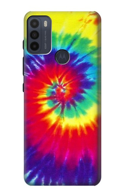 W2884 Tie Dye Swirl Color Hard Case and Leather Flip Case For Motorola Moto G50