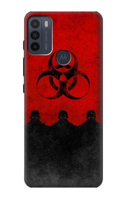 W2917 Biohazards Virus Red Alert Hard Case and Leather Flip Case For Motorola Moto G50