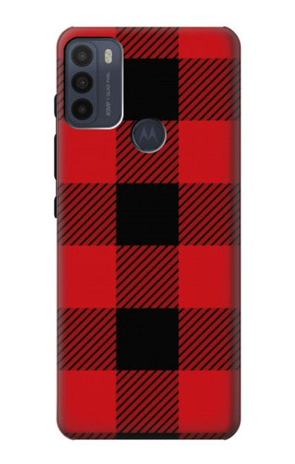 W2931 Red Buffalo Check Pattern Hard Case and Leather Flip Case For Motorola Moto G50