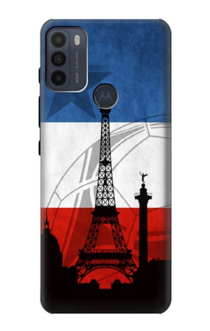 W2980 France Football Soccer Hard Case and Leather Flip Case For Motorola Moto G50