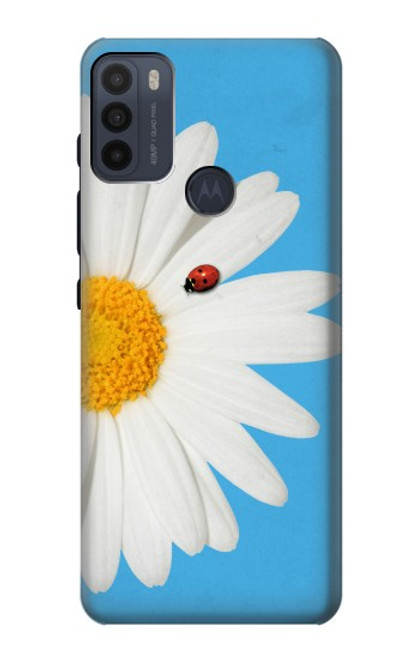 W3043 Vintage Daisy Lady Bug Hard Case and Leather Flip Case For Motorola Moto G50