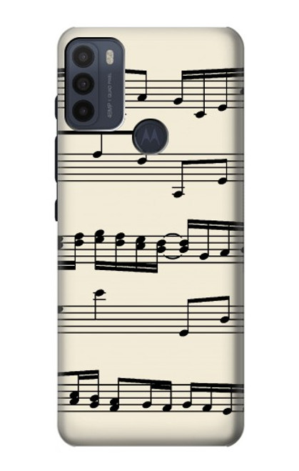 W3082 Music Sheet Hard Case and Leather Flip Case For Motorola Moto G50