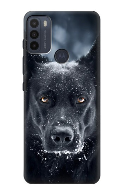 W3168 German Shepherd Black Dog Hard Case and Leather Flip Case For Motorola Moto G50