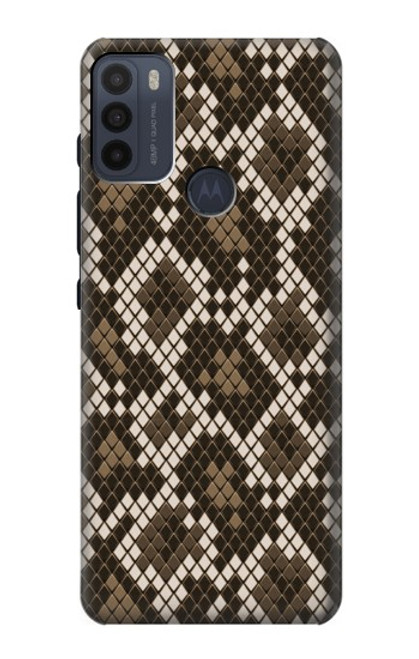 W3389 Seamless Snake Skin Pattern Graphic Hard Case and Leather Flip Case For Motorola Moto G50