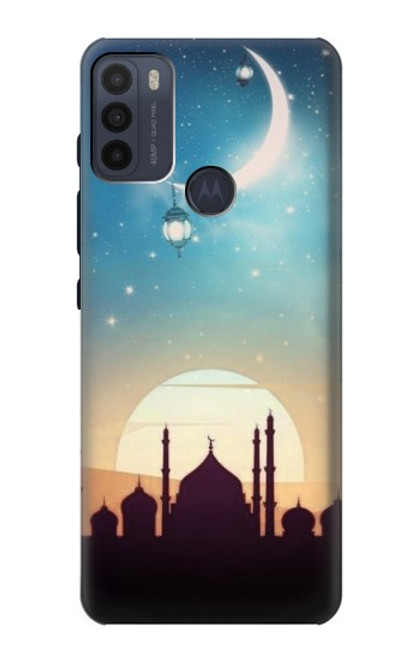 W3502 Islamic Sunset Hard Case and Leather Flip Case For Motorola Moto G50