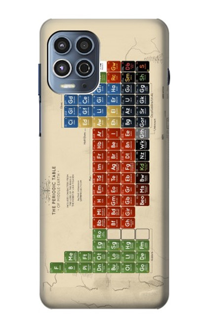 W1695 The Periodic Table of Middle Earth Hard Case and Leather Flip Case For Motorola Moto G100