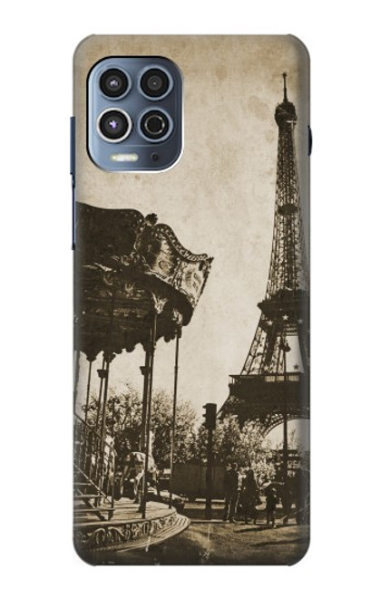 W2174 Eiffel Tower Vintage Paris Hard Case and Leather Flip Case For Motorola Moto G100