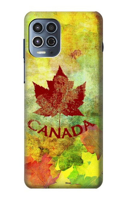 W2523 Canada Autumn Maple Leaf Hard Case and Leather Flip Case For Motorola Moto G100