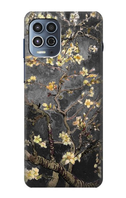 W2664 Black Blossoming Almond Tree Van Gogh Hard Case and Leather Flip Case For Motorola Moto G100