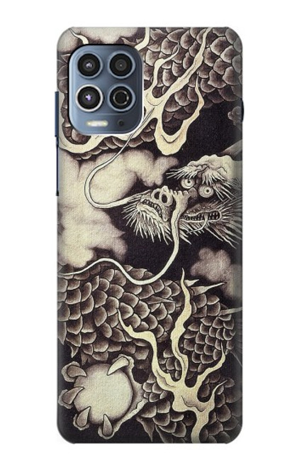 W2719 Japan Painting Dragon Hard Case and Leather Flip Case For Motorola Moto G100