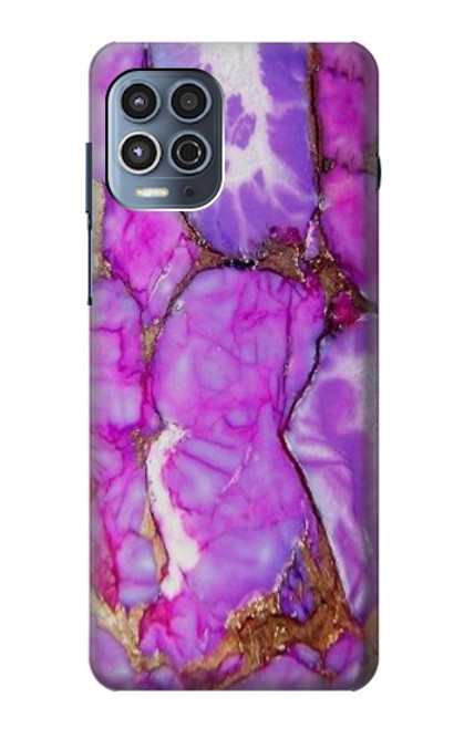 W2907 Purple Turquoise Stone Hard Case and Leather Flip Case For Motorola Moto G100