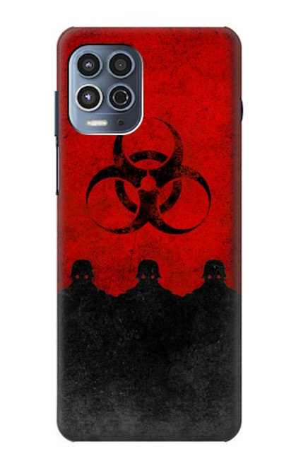 W2917 Biohazards Virus Red Alert Hard Case and Leather Flip Case For Motorola Moto G100