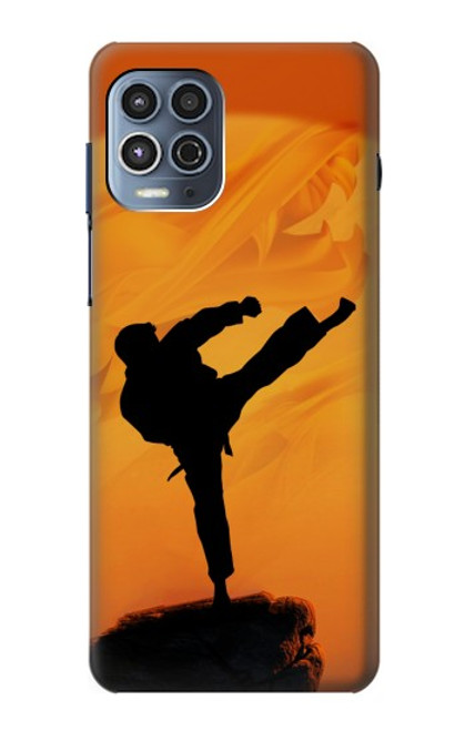 W3024 Kung Fu Karate Fighter Hard Case and Leather Flip Case For Motorola Moto G100