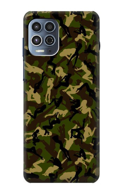 W3356 Sexy Girls Camo Camouflage Hard Case and Leather Flip Case For Motorola Moto G100