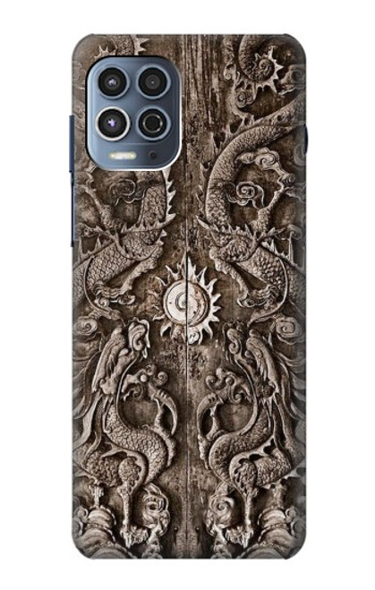 W3395 Dragon Door Hard Case and Leather Flip Case For Motorola Moto G100