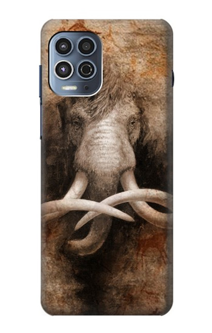 W3427 Mammoth Ancient Cave Art Hard Case and Leather Flip Case For Motorola Moto G100