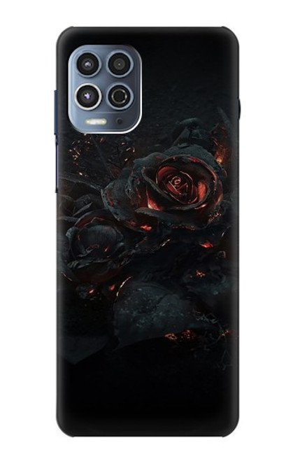 W3672 Burned Rose Hard Case and Leather Flip Case For Motorola Moto G100