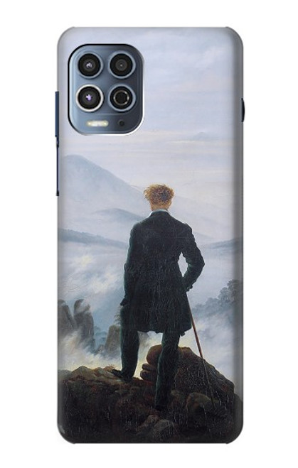 W3789 Wanderer above the Sea of Fog Hard Case and Leather Flip Case For Motorola Moto G100